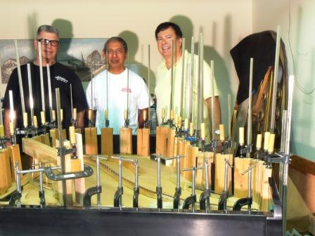 soundboard team Steinway B 74432 installed 2006